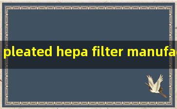 pleated hepa filter manufacturers